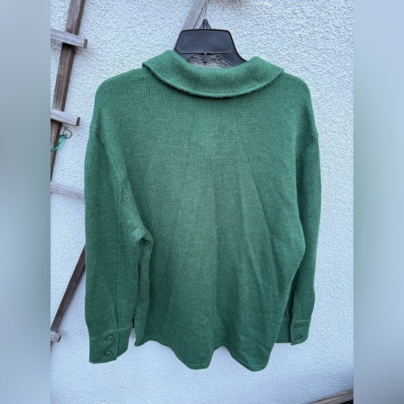 360 Cashmere Kali Alpaca Blend Shacket Hunter New with Tags! - Picture 7 of 7